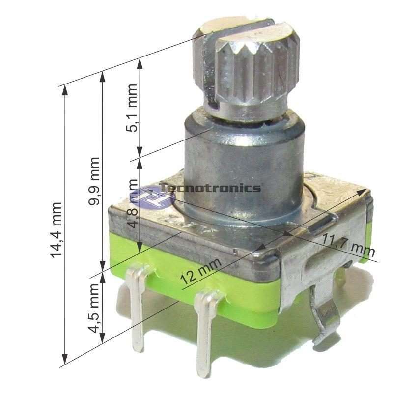 Potenciometro Encoder com Chave Rotativo para Volume DVD CD - Image 3