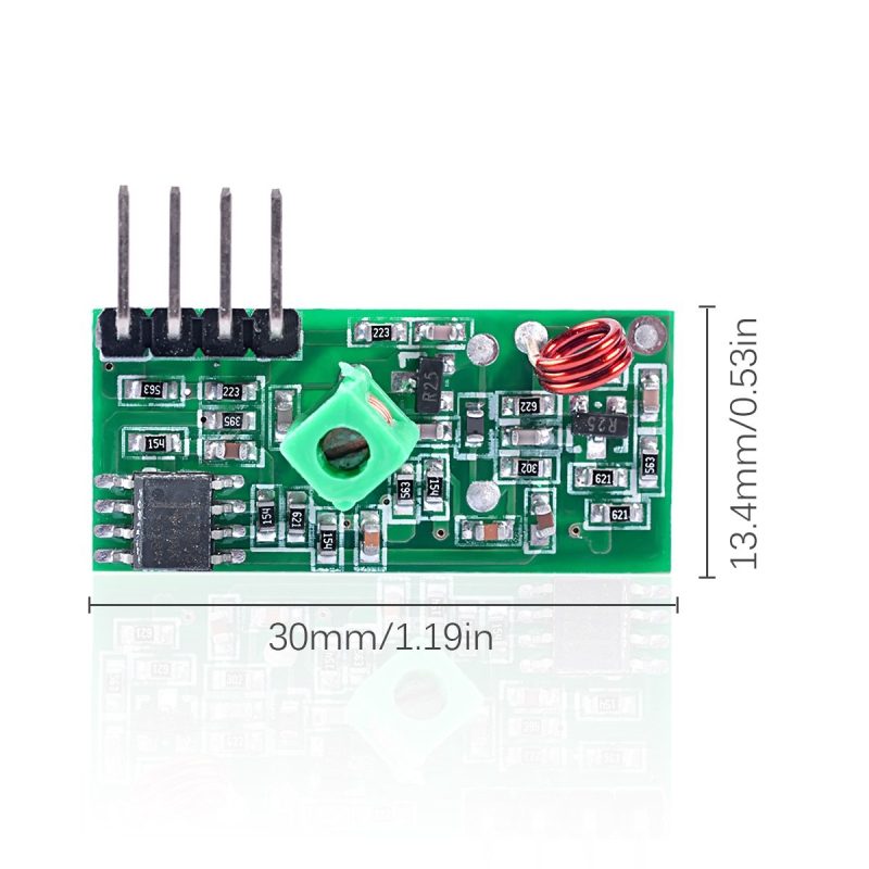 Módulo RF Transmissor Receptor 433mhz Am PIC AVR PC para Arduino - Image 8