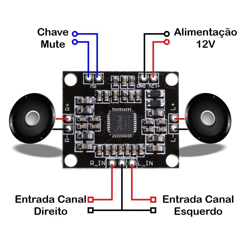 Pam8610 Placa Mini Amplificador Mosfet Digital De 2 X 15 W - Image 9