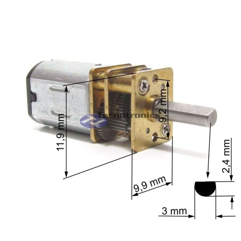 Mini Motor Redutor Dc 12v N20 30rpm - Image 5