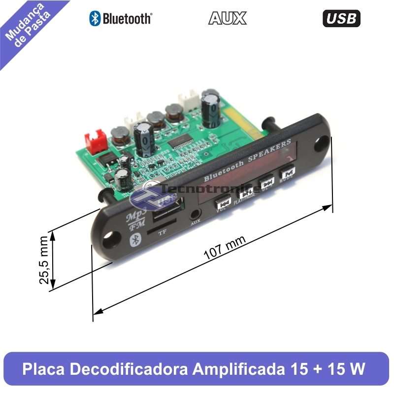 Placa Decodificadora USB Amplificada 15+15 Watts - Image 5