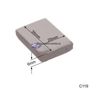 Dissipador Térmico de Silicone 35x25x6 mm