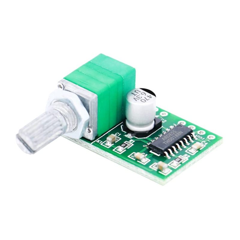 Mini Amplificador Digital PAM8403 5V Interruptor com Potenciômetro