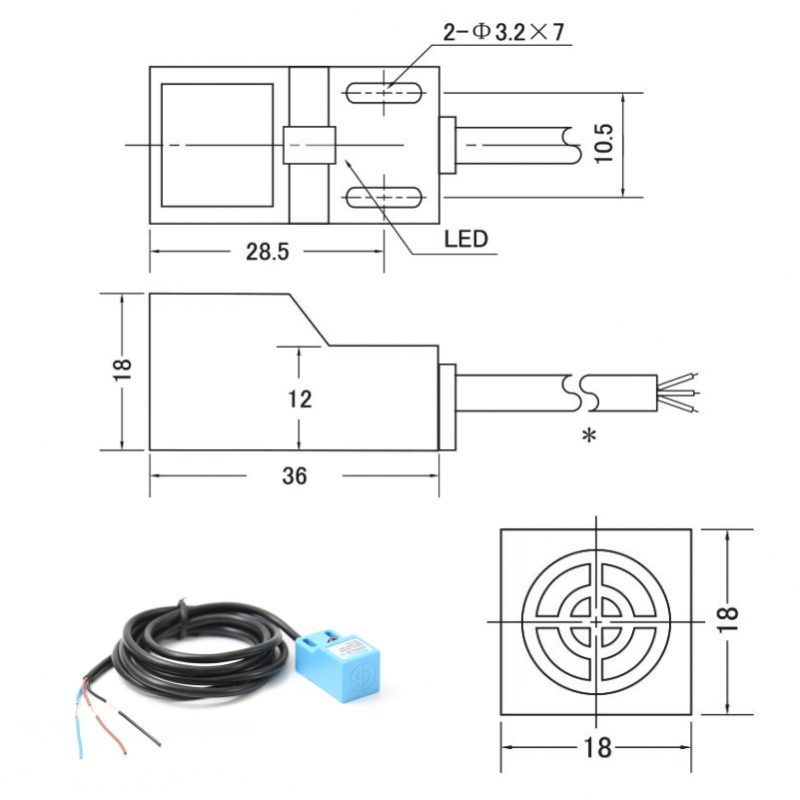 Sensor Indutivo de Proximidade NPN SN04-N 10 a 30V Automação - Image 5
