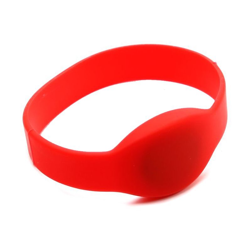 Pulseira De Silicone RFID 125 KHZ Azul Vermelha ou Preta - Image 8