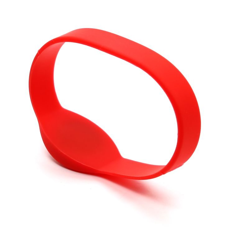 Pulseira De Silicone RFID 125 KHZ Azul Vermelha ou Preta - Image 6