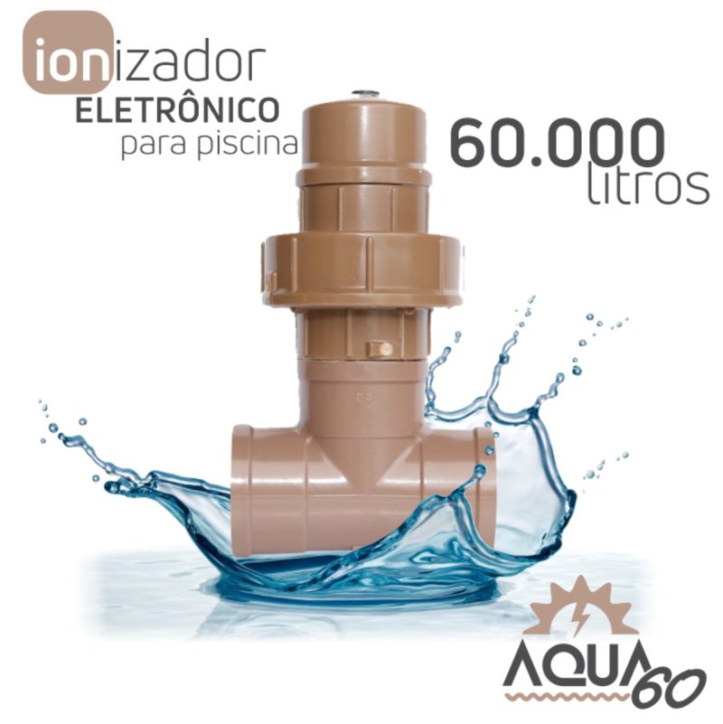 Ionizador Para Piscina Eletrico Até 60000 Litros Aqua60