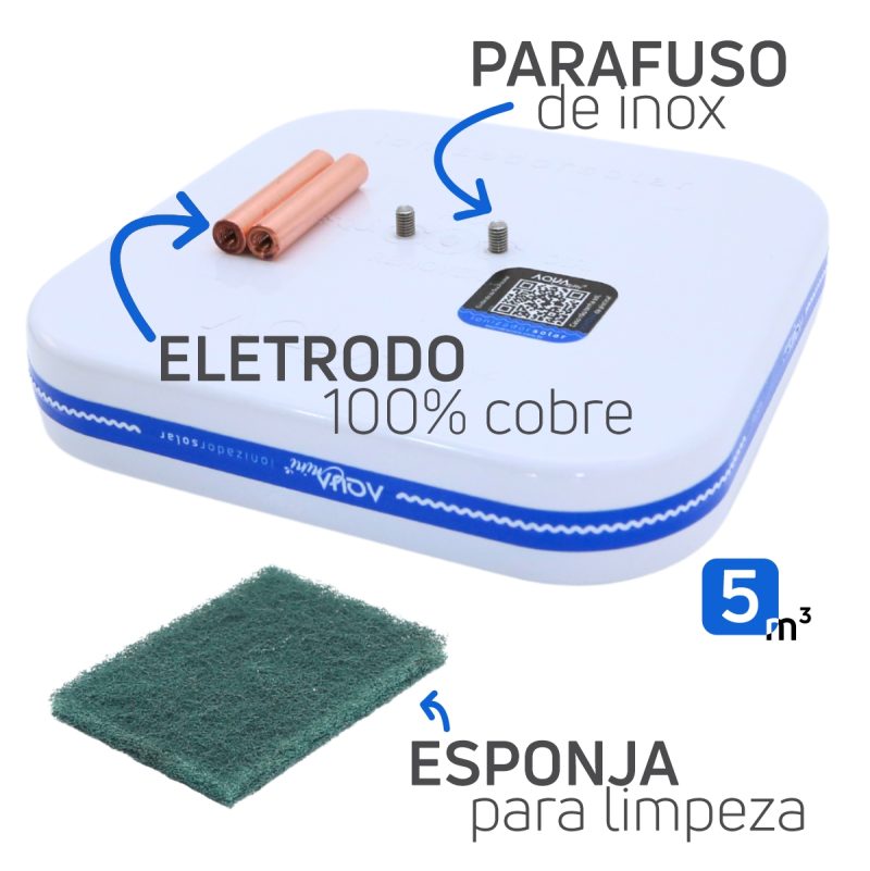 Ionizador solar para piscina 15000 litros Aqua Mini2 - Imagem 2